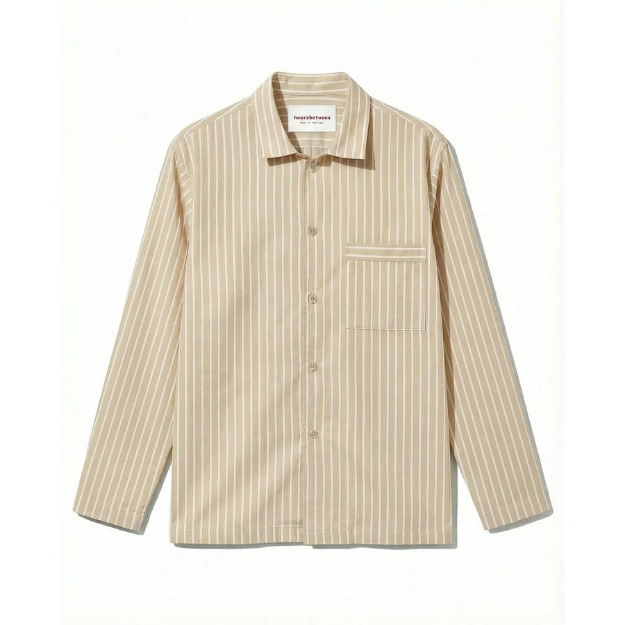 Langarmshirt – Latte-Streifen
