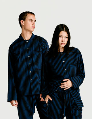 Long Sleeve Shirt Nav/Blk Stripe