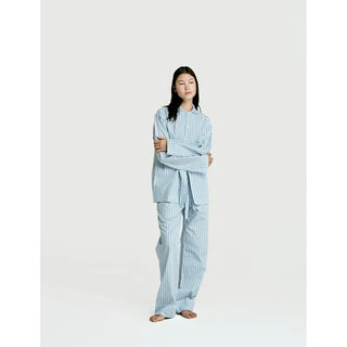 
  Long Sleeve & Pant Set — Green Stripe
