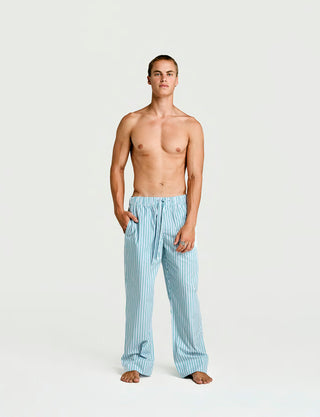 Sleeping Pant Grn / Blu / Wht Stripe