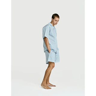 
  Short Sleeve & Short Set — Green Stripe
