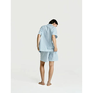 
  Short Sleeve & Short Set — Green Stripe
