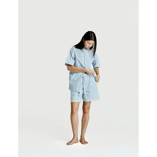 
  Short Sleeve & Short Set — Green Stripe
