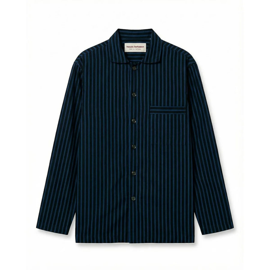 Langarmshirt — Navy-Streifen