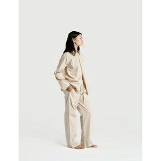 
  Long Sleeve Shirt — Latte Stripe
