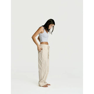 
  Sleep Pant — Latte Stripe
