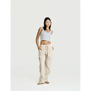 
  Sleep Pant — Latte Stripe
