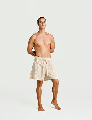 Sleep Short Latte Stripe