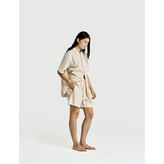 
  Short Sleeve & Short Set — Latte
