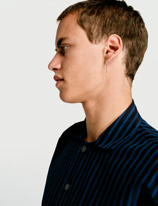 Long Sleeve Shirt Nav/Blk Stripe