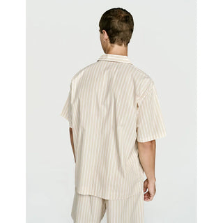 
  Short Sleeve Shirt — Latte Stripe
