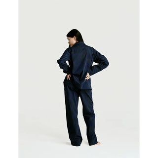 
  Long Sleeve & Pant Set — Navy Stripe
