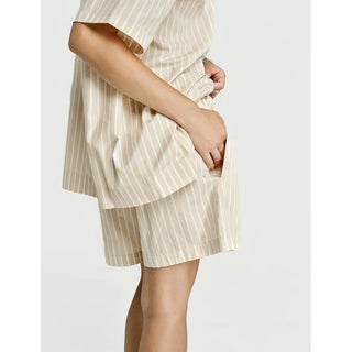 
  Short Sleeve & Short Set — Latte
