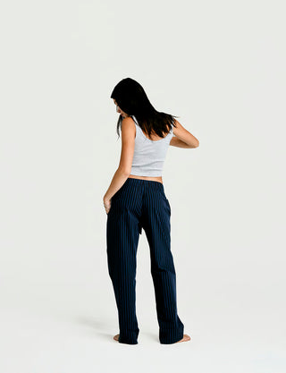 Sleeping Pant Nav/Blk Stripe