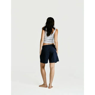 
  Sleep Short — Navy Stripe
