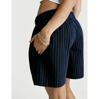 
  Sleep Short — Navy Stripe
