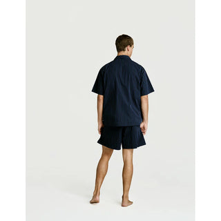 
  Short Sleeve Shirt — Navy Stripe
