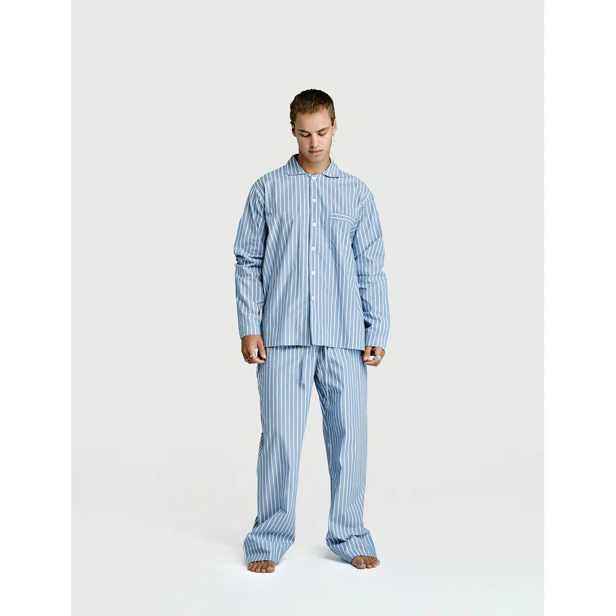 Long Sleeve & Pant Set — Sky, worn