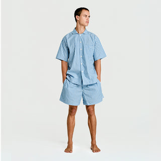 
  Mens Sleepwear (Pajamas) Set in Sky  100% BCI Cotton, Made in Portugal
