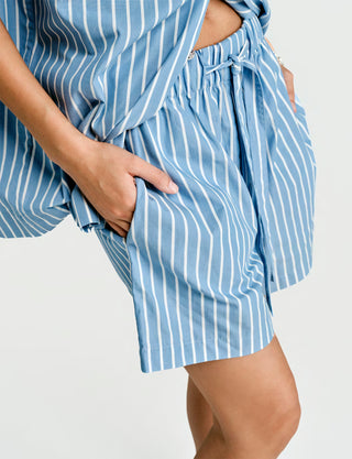 
  Mens Sleepwear (Pajamas) Set in Sky  100% BCI Cotton, Made in Portugal
