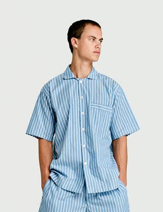 Short Sleeve Shirt Sky Stripe