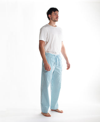 Sleeping Pant Grn / Blu / Wht Stripe