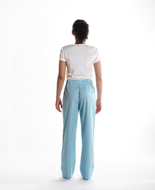 Sleeping Pant Grn / Blu / Wht Stripe