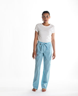 Sleeping Pant Grn / Blu / Wht Stripe