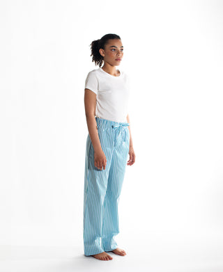 Sleeping Pant Grn / Blu / Wht Stripe