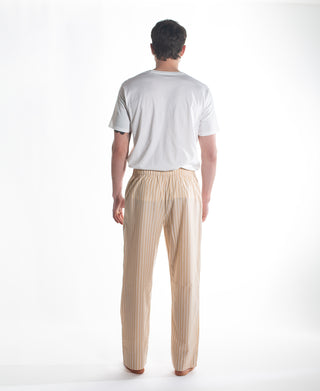 Sleeping Pant Latte Stripe