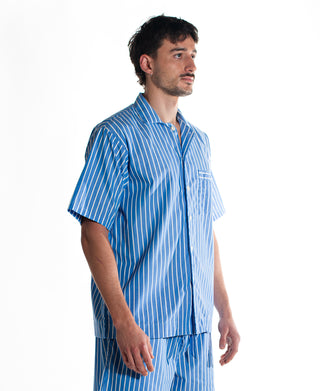 Short Sleeve Shirt Sky Stripe