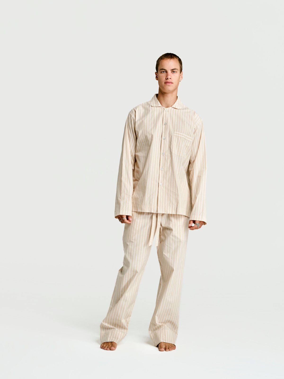Sand stripe sleep pant